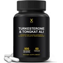 ManualX Turkesteron & Tongkat Ali 900mg - Støtter energi, utholdenhet og muskelgjenvinning og vekst - Turkesteron Supplement - Tongkat Ali Supplement - Long Jack Extract (Eurycoma Longifolia)