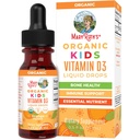 MaryRuth Organics USDA organisk vitamin D3 flytende dråper for barn | 640 IU Vitamin D3 Per Serving | Barn Immun støtte og bein helse Supplement | Formulert for alderene 4-13 | 0,5oz | 30 Tjenester