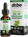 Oregano olje organisk flytende dråper - 6 måneders forsyning organisk olje av Oregano dråper flytende tinktur ekstrakt, rengjøring, Detox, immunstøtte, Digestiv gut helse - ren vegansk ikke-GMO Herbal Tinktur 1 oz