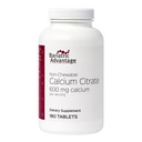 Bariatrisk fordel ikke-chewable kalsiumcitrat - for bariatriske kirurgi pasienter - 600 mg kalsium per servering med vitamin D3 - Mineral kosttilskudd - 180 tabletter