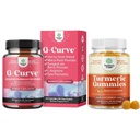 Bundle av G-Curve Rumpe og brystforbedring piller - Herbal Enhancementer kan støtte kroppen Sculpting kurver og gummier for voksne fersken flavor - Ekstra styrke felles støtte gummier