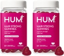 HUM Hair Strong - Daglige Gummies med Biotin å forbedre hårvekst - Fo Ti, Folsyre, Sink, Vitamin B12 & PABA å støtte sunn hår, hud og negler for kvinner og menn (50-dagers forsyning)