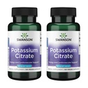 Swanson Kalium Citrat - Mineral Supplement fremme hjerte helse og energi støtte - Aids Optimal Nerve & Nyre funksjon med naturlige ingredienser - (120 Kapsler, 99 mg Hver) (2 Pack)