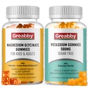 Kalium Magnesium Gummies, Kalium klorid 500mg, magnesiumglykinat 300mg, Mineral kosttilskudd for familien