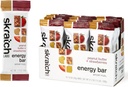 SKRATCH LABS Energi Bar | Peanut Smør + Jordbær (12 pakke) | Plant Basert Sunn Snack | Lavt sukker - 5g Protein | Ikke-gmo, glutenfri, soya fri, vegan, kosher
