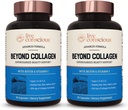 Levende bevisst Beyond Collage Multi Collage Capsules - Typer I, II, III, V & X | Hydrolysert blanding med Biotin & vitamin C for hår, hud, negler 90 kapsler (2-Pack)