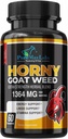 Horny Goat Weed ekstra styrke w. Maca, L-Arginine, Ginseng, Boost Performance, Stamina, Energi, Ikke-GMO, 60 Kapsler