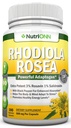 Rhodiola Rosea - 500mg - 180 Vegan Kapsler - 3% Rosavin 1% Salidroside Extract - Ikke-GMO - med svart pepper for forbedret absorpsjon - 6 måneders forsyning - Supplement for energi & Stamina