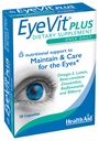 EyeVit Plus - En gang daily Eye Health Supplement | 30 kapsler  Contains Inneholder Omega-3, Lutein, Beta-Caroten, Zeaxanthin, Bioflavonoider & Bilbær