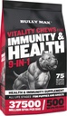 Bully Max Hunde Chews & Multivitamin behandler for valp & voksen hunder - 75 myk Chews, hundetilskudd og vitaminer for alle avler - hud, coat, hjerne, hjerte, digestiv helse, immunitet, felles støtte