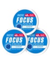 GRINDS Focus Pouches - naturlig flavored med nootropiske ingredienser - Inneholder alfa GPC og L-Theanine, sukker-fri - 3 pakke, 18 poser per kan - Blå bringebær