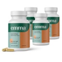 Emma Gut Helse - 4 Pack - Gas og Bloating Relief, Svalbard, Leaky Gut Repair - Gut Cleanse & Restore Digestion - Reguler Bowell Movement. Probiotika og laxativt alternativ, 240 kapsler