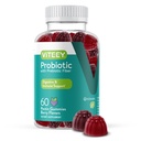 Viteey Probiotic Gummies med prebiotika – Gut helsetilskudd for digestiv helse – 2 milliarder CFU – Vegan, Glutenfri – 60 greve