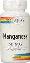 Solaray Manganesisk Supplement, 50 mg, 100 greve