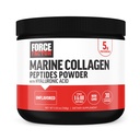 FORCE FACTOR Marine kollagen pulver for kvinner og menn, Marine collagen peptider type I & III med hyaluronsyre for å støtte sunnt hår, hud, negler, bein og ledd, uslavored, 30 serveringer