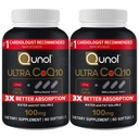 Qunol Ultra CoQ10 100 mg 3X Bedre absorpsjon Patentert Vann og fett Oppløselig Naturlig Supplement Form Coenzym Q10 Antioksidant for hjerte helse pakker Softgels, 120 greve