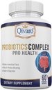 Probiotic Complex Pro Helse - Digestiv balanse og immunstøtte - Naturlig og organisk kosttilskudd - Daglig probiotisk støtte - Vegansk og ikke-GMO - laget i USA – 60 Kapsel