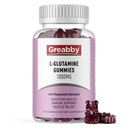 L Glutamin 1000mg Gummies - muskel relief og immunstøtte, Aminosyre Supplement med magnesiumglycinat, vegansk og ikke-GMO, Glutenfri (60 greve)