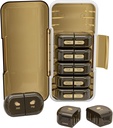 Weekly Pill Organizer 2 ganger om dagen, Moisture-Proof, avtagbare sammenligninger, AM Pill Box 2X 7 Day, Reisepillorganisator for piller/fish olje/medikasjon/vitamin/Supplements (Brown)
