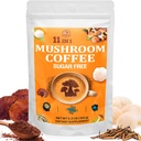 Moshroom Coffee - Mushroom Coffee Organic med 11 Superfood Mushrooms, Inkluderer Lions Mane, Reishi, Chaga, Cordyceps og Adaptogens, Mushroom Supplement for energi, fokus, minne og immunitet - 5.3oz