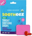 Sootheez Organic Throat Soothing Drops for voksne, Berry Lemonade, 25 Count, Påfyllbar, Flotte Tasting Drops At Sooth Sore Throats