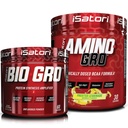 iSatori Bio-GRO Protein Synteseforsterker - Unflavored (60 serveringer) & iSatori Amino-GRO BCAA pulver - Frosted sitronade (30 serveringer)