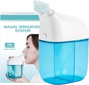 Nasal irrigasjonssystem, Nasal rengjøringsmaskin, Sinus rengjøringsmaskin, Sinus rengjøringsmaskin med vanntank og avfallssamlingstank - Nose Cleaner for Sinus,Sinus voksen, Allergi relief - Blå