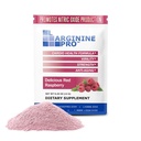 L-ARGININE PRO Supplement pulver | 30 pakker enkelt servere reisestørrelse | 5,500 mg L-arginin Plus 1,100mg L-citrullin, bringebær