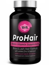 VWS Biotin 10.000 mhg Diett Supplement w/Zinc & Selenium å fremme tykkere hårvekst, sterkere negler og sunn hud for kvinner og menn, 60 vegansk kapsler