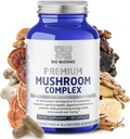 Premium Mushroom Complex Kapsler - Lion's Mane Supplement Velvære Formula med Tyrkia Tail, Shiitake, Cordyceps, Reishi, Chaga, Maitake - Immunstøtte Mushrooms Herbal Supplements - 60
