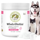 Wholistic Kjæledyr Organics WholeBiotics - Daglige hund probiotika for Digestive Helse Support & Immune Boost - 9 Strains - Prebiotika og probiotika for hunder & katter - Gut helse for hunder - 1 Oz - 28 Scoops
