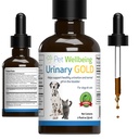 Kjæledyr velvære urin gull for katter - Vet-formulert Multi-Herb Urin Tract Support - Feline Bladder helse og urinsystem velvære - Holistisk Cat Supplement - flytende formel 2 oz (59ml)