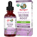 MaryRuth Organics Valerian Root Liquid Drops | 2 måneders forsyning | Sukkerfri | USDA organisk Valerian Root Drops | Støtte søvn | Rolig og stress Relief | Vegan | Ikke-GMO | Glutenfri | 60 Services