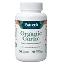 Mønster Velvære Odorless organisk hvitløk – 1000 mg – Immune, sirkulerende og hjerte helse støtte – ikke-GMO & Glutenfri – 30 Vegan Kapsler