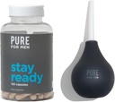 Ren for menn Hold deg klar Fiber Supplement (120 Ct) + Bum Bulb Anal Douche Kit
