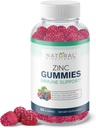 Sink Gummies 50mg - høy potens immunstøtte, hudhelse, antioksidant, daglig immunisme Supplement for voksne, vegansk, glutenfri, ikke-GMO, Chewable Sink Citrat Gummies, 60 Gummies
