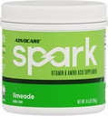 AdvoCare Spark - Energi Drink Mix - Vitamin & Amino Acid Supplement - Støtter energi og fokus - Bærbar immunologisk støtte - Sukkerfri - Limeade (10)