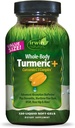 Irwin Naturals Hele-Body Turmeric + Curcumin C3 Complex - 120 Flytende Soft-Gels - med Boswellia, Maritime Pine Bark, MSM & Rose Hip
