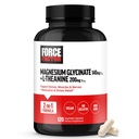 Force Factor Magnesium + L-Theanin, Magnesium Bisglykinat Supplement til støtte for ben, muskler, nerver, avslapping, og Mood, Vegan, Ingen Gelatin, Ikke-GMO, 120 Grønnsaker Kapsler