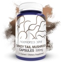Tyrkia Tail Mushroom Kapsler | 500 mg | 180 greve | Trametes versicolor
