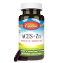 Carlson - ACES + Zn, vitaminer A, C, E + Selenium & Sink, Cellular Health & Immune Support, Antioksidant, 60 Softgels