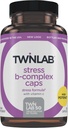 Twinlab Stress B-Complex Caps - Energistøtte Supplement med vitamin B12 og B6-250 Kapsler