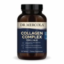 Dr. Mercola Collagen Complex - Støtter hud og bindemiddel - Typer I, II & III Collagen - Ikke-GMO, Glutenfri og soya-fri - 90 tabletter (30 Services)
