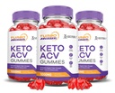 (3 Pack) Turbo Rippet Keto ACV Gummies Advanced Formula 1000MG Turbo Rippet Keto Gummies Apple Cider Vinegar Formulert med Pomegranate Beet Juice pulver B12 Vegansk Ikke GMO 180 Gummys