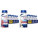 Sikre Plus Nutrition Shake med 16 gram protein og sikre Plus flytende ernæringshake med fiber, 16 gram protein, Vanilla, 8 Fl Oz flaske (pakke med 24)
