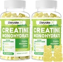 ElevateLife Creatine Monohydrat Gummies 5g for menn kvinner - sukkerfri Chewable Supplement. 180 gummier sitron