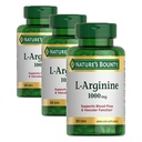 Naturens Bounty L-Arginine 1000 mg for å støtte blodstrøm og vaskulær funksjon - Ikke-GMO, Glutenfri, 50 tabletter (pakke med 3)