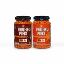Twin Peaks Protein Puffs Variety Pack (Nacho Cheese & Mesquite Barbecue) - ketovennlig, lav carb snack (300g hver), 21g protein, 2g netto karbohydrater, crunchy høyprotein Snack