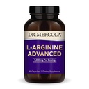 Dr. Mercola L-Arginine Advanced, 30 serveringer (90 kapsler), 1000 mg Per servering, kosttilskudd, støtter energiproduksjon, ikke-GMO