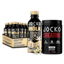 Jocko Mölk Grass Fed Protein Shakes - Klar til å drikke (pakke med 12) Vanilla + Jocko Creatine